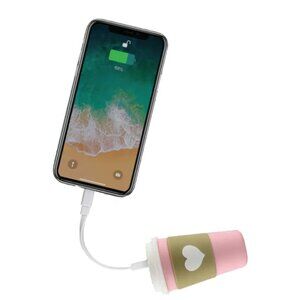 CLOUDNOLA Pink Coffee Cup Charging Power Bank (NEW IN BOX & SO CUTE!)